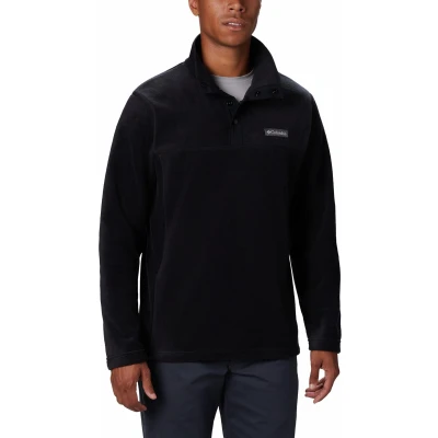 Afbeelding van Columbia Steens Mountain™ Half Snap Fleece trui Fleecetrui met halve rits Outdoortrui Heren Zwart Maat XXL