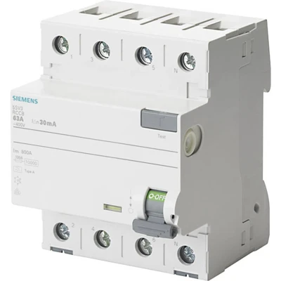 Afbeelding van Siemens 5SV33446KK12 5SV3344 6KK12 Aardlekschakelaar A 4 polig 40 0.03 400 V