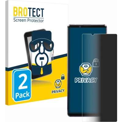 Afbeelding van BROTECT privacy screenprotector voor Sony Xperia 1 II Folie Beschermfolie Blauwlichtfilter (2 Stuks)