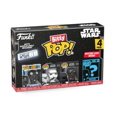 Afbeelding van Funko Pop! Star Wars 4 Pack Serie Drath Vader 509 Stormtrooper 510 The Fighter Pilot 5 + Mystery