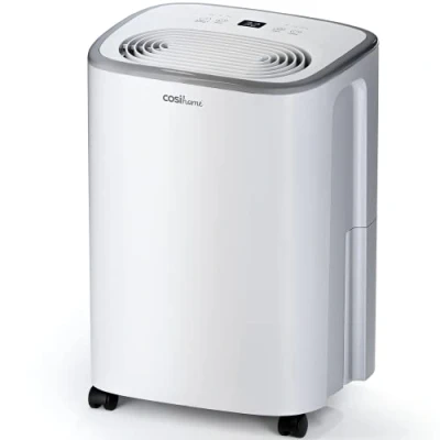 Afbeelding van Cosi Home Luchtontvochtiger 12 l/dag met automatische vochtigheidssensor, 24 uur timer, drogen van wasgoed, continue afvoer, slaapmodus, vochtabsorberend, schimmel, condensatie