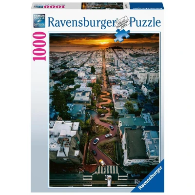 Afbeelding van Ravensburger Puzzel San Francisco Lombard Street 1000 Stukjes