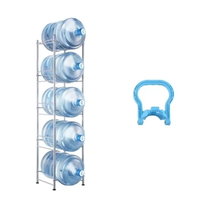 Image de VEVOR Rack à Bonbonnes Support Bouteilles d’Eau 5 Niveaux Capacité 5PCs
