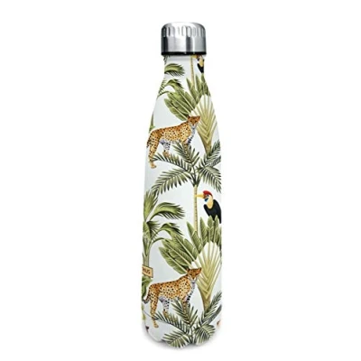 Image de NERTHUS FIH 603 Thermos Double paroi pour friandises et Chaudes Design Jungla 750 ML sans BPA, Bouchon hermétique, Acier Inoxydable 18/21