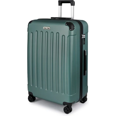 Afbeelding van TAN.TOMI Reiskoffer met 4 Wielen 95L Handbagage Ruimbagage Cijferslot Trolley Koffer Donkergroen