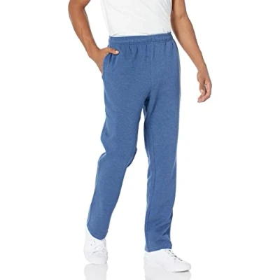 Image de Amazon Essentials Pantalon de survêtement en polaire pour homme (disponible grande taille large), bleu chiné, P
