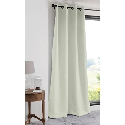 Afbeelding van Rideau verduisteringsgordijn , 135 x 180 cm. 100% polyester ringen ecru
