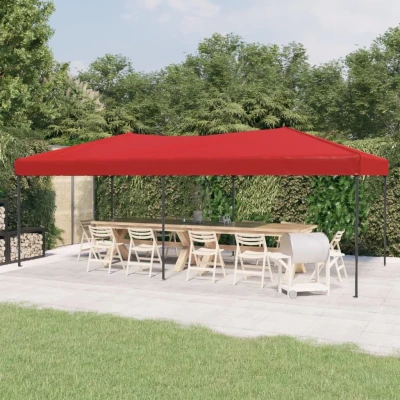Afbeelding van Partytent inklapbaar 3x6 m rood