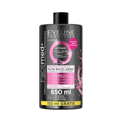 Afbeelding van Eveline Cosmetics Facemed Professionele Micellaire Vloeistof, 650 ml