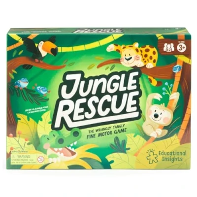 Afbeelding van Learning Resources Jungle Rescue spel voor fijne motoriek, vanaf 3 jaar, 1 tot 2 spelers, EI 3086, Multi