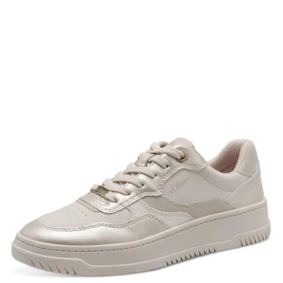 Afbeelding van s.Oliver Dames Sneaker Low 5 23632 42 Sneakers voor dames, Beige kam, 39 EU