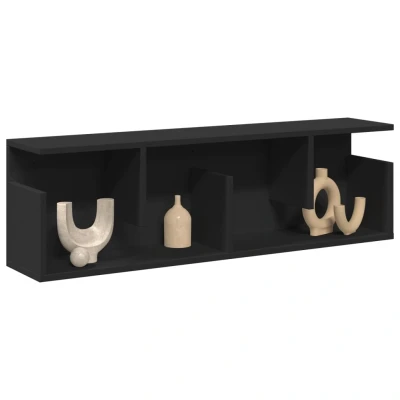 Afbeelding van vidaXL Wandkast 100x20x30 cm bewerkt hout zwart
