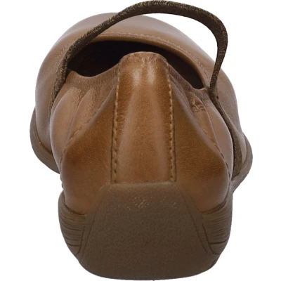 Afbeelding van Josef Seibel Fenja Ballerina&#039;s met enkelbandjes, Dames, Maat: 37, Camel Leer