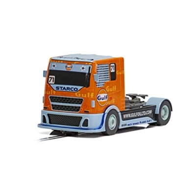 Afbeelding van Scalextric Cars C4089 Team Truck Gulf nr. 71 Speelgoedautomaat voor gebruik met racebanen of sets cadeau ideeën kleine kinderen