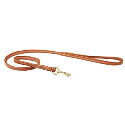 Afbeelding van Weatherbeeta Dog Lead Rolled Leather Tan M Agradi.be