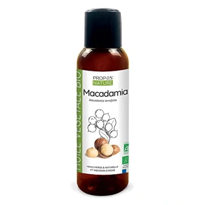 Image de Huile de Macadamia Bio 100% pure et naturelle 100ml PROPOS&#039;NATURE