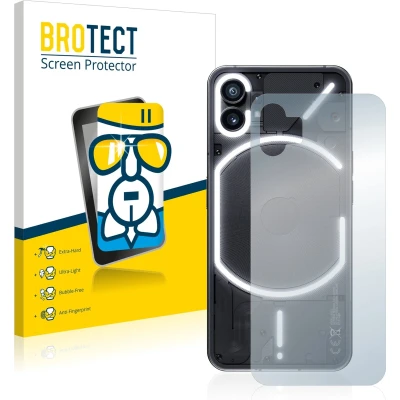 Afbeelding van BROTECT Screenprotector voor Nothing Phone (1) (Achterkant) Folie Beschermfolie Beschermglas transparant