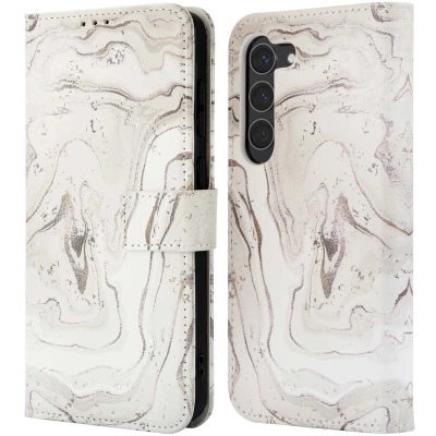 Afbeelding van imoshion Hoesje Geschikt voor Samsung Galaxy S23 Design Bookcase smartphone Sandy Marble