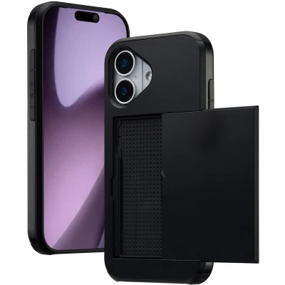 Afbeelding van imoshion Backcover met pasjeshouder voor de Apple iPhone 17 Zwart