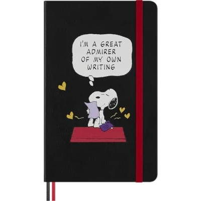 Afbeelding van Moleskine Limited Edition Peanuts Notitieboek Large (13x21cm) Gelinieerd Snoopy Admirer
