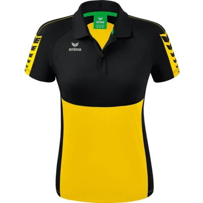 Afbeelding van Six Wings polo dames geel/zwart / 44