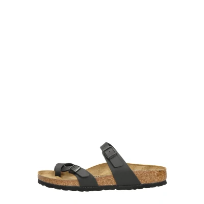 Afbeelding van Birkenstock Mayari Slippers Black Narrow fit Zwart Imitatieleer Maat 41 071793
