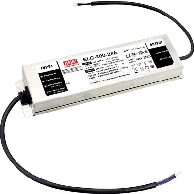 Afbeelding van Mean Well ELG 200 24DA 3Y LED transformator, driver Constante spanning, stroomsterkte 201.6 W 8.4 A 12 24 V/DC Dali, Montage op ontvlambare