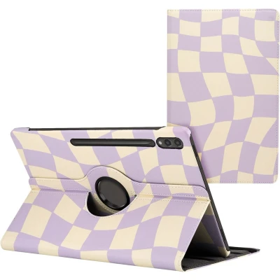 Afbeelding van iMoshion Tablet Hoes Geschikt voor Samsung Galaxy Tab S9 Ultra 360 Draaibare Design Bookcase 2.0 Meerkleurig /Dancing Cubes