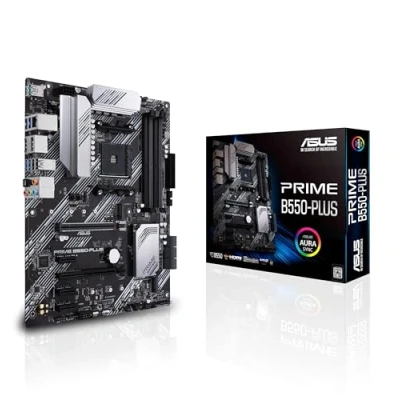Image de ASUS PRIME B550 PLUS carte mère ATX Socket AM4 AMD Chipset USB C Gen2 3.2 Gen 1 2 Gigabit LAN graphique embarquée (unité centrale requise) audio HD (8 canaux)
