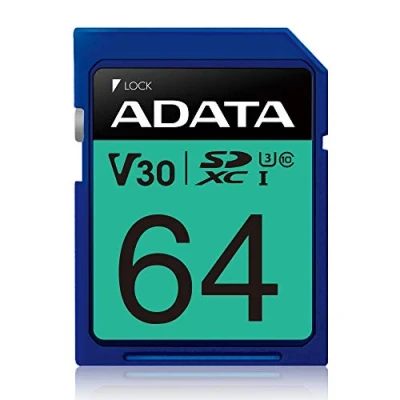 Afbeelding van ADATA ASDX64GUI3V30S R flashgeheugen 64 GB SDXC Klasse 10 UHS I