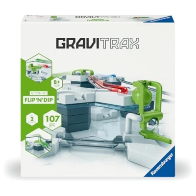 Afbeelding van Ravensburger 27485 GraviTrax Flip`n`n`Dip Starterset kogelbaan en bouwspeelgoed vanaf 8 jaar, alleen te spelen