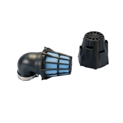 Afbeelding van Luchtfilter Polini Blue Air Box 32mm haaks