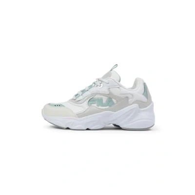 Afbeelding van Fila Collene Logo Kids Sneakers Meisjes, Wit Zilver Blauw Haze, 34 EU