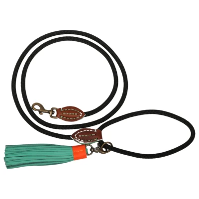 Afbeelding van Dwam Looplijn Sand Touw Hondenriem 155x1 cm Zwart S