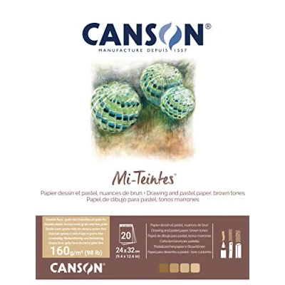 Image de CANSON Papier beaux arts Mi Teintes, en bloc, 240 x 320 mm