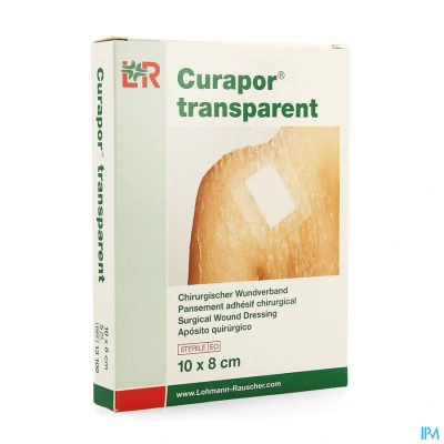 Image de Curapor Transparent Steril 10cmx 8cm 5 13100