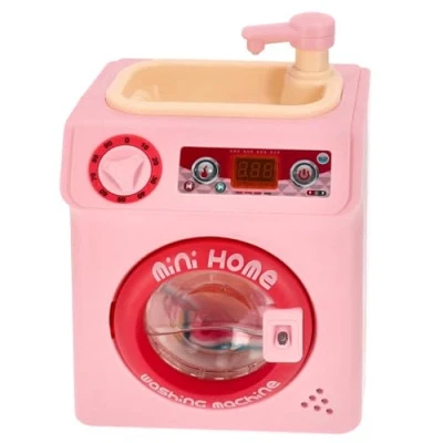 Afbeelding van INTERACTIEF speelgoed wasmachine, babymachine, BEWEGENDE trommel, LICHT, GELUID, WATER 3+