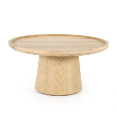 Afbeelding van Ronde salontafel Leia eikenhout ø80 cm