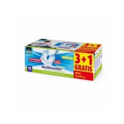 Afbeelding van Bison Vochtvreter Vochtmagneet Neutraal 4 x 450gr