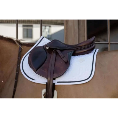 Afbeelding van Kentucky Zadeldekje Glitter Rope Springen Wit/Zwart Full