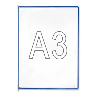 Afbeelding van Tarifold transparant bord voor documenten DIN A3, blauw, 10 stuks