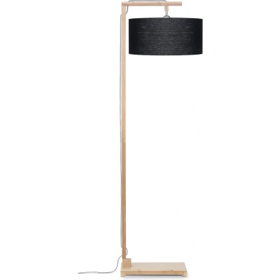 Afbeelding van GOOD&amp;MOJO Vloerlamp Himalaya Bamboe/Zwart Ø47cm Bruin