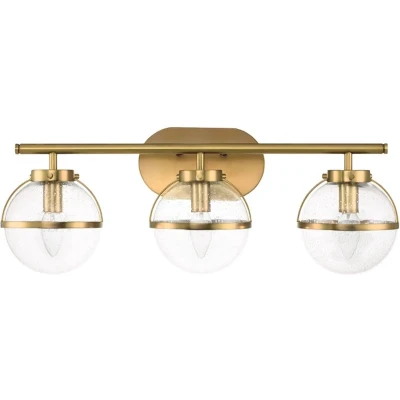 Afbeelding van Hinkley LED Badkamerarmatuur Hollis 3X E14 Max 40W IP44 Heritage Brass