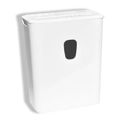 Afbeelding van DESQ® Papierversnipperaar 20032 8 vel 4 x 38 mm P4 15 Liter Stil 65db Ook creditcards Snipper model AVG Proof Dutch Design