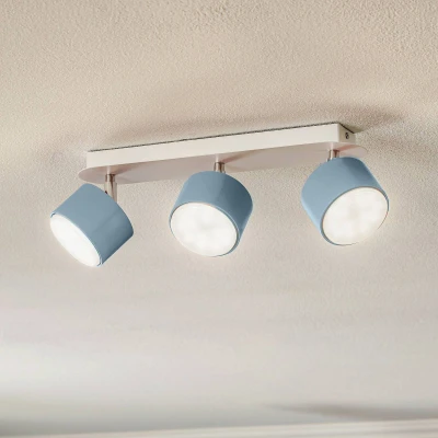 Afbeelding van Plafondspot Cloudy 3 lamps blauw