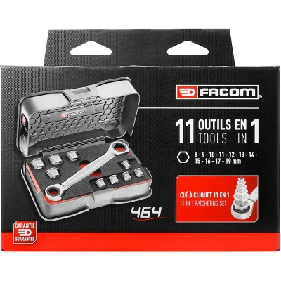 Afbeelding van FACOM Ratelsleutelset + 9 ringen