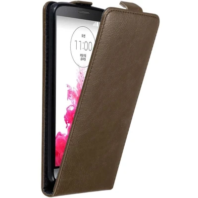 Afbeelding van Cadorabo Hoesje geschikt voor LG G3 in KOFFIE BRUIN Beschermhoes flip design Case Cover met magnetische sluiting
