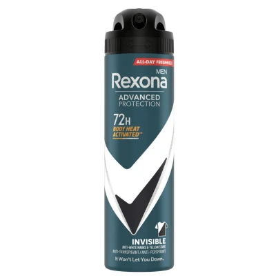 Afbeelding van Rexona Men Deodorant Spray Advanced Protection Invisible 150 ml