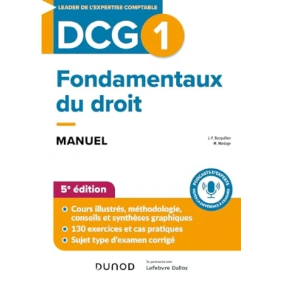 Afbeelding van DCG 1 FONDAMENTAUX DU DROIT MANUEL