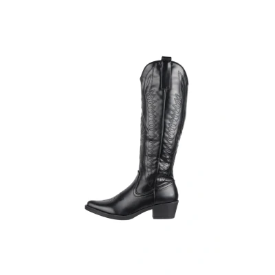 Afbeelding van Elara Chunkyrayan Cowboylaarzen voor dames, Texas zwart., 39 EU